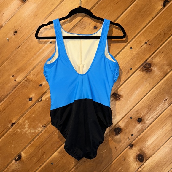 Miracle suit regatta lagoon colorblock blue & black one piece swimsuit - Picture 5 of 7
